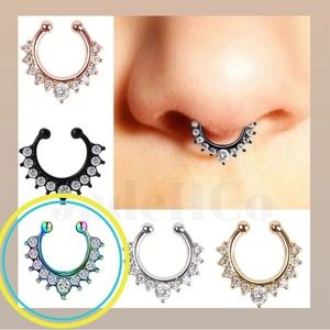 Body Art Forms - Nose Ring/Ear Cuff, Septum Ring, Non Piercing Jewelry